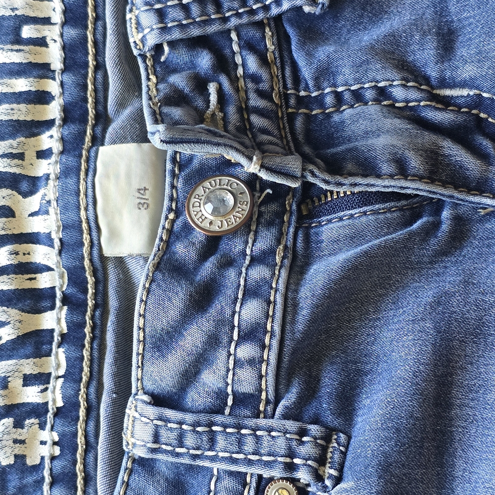 Hydraulic Blue Straight Leg Jeans 3/4 - Picture 5 of 5